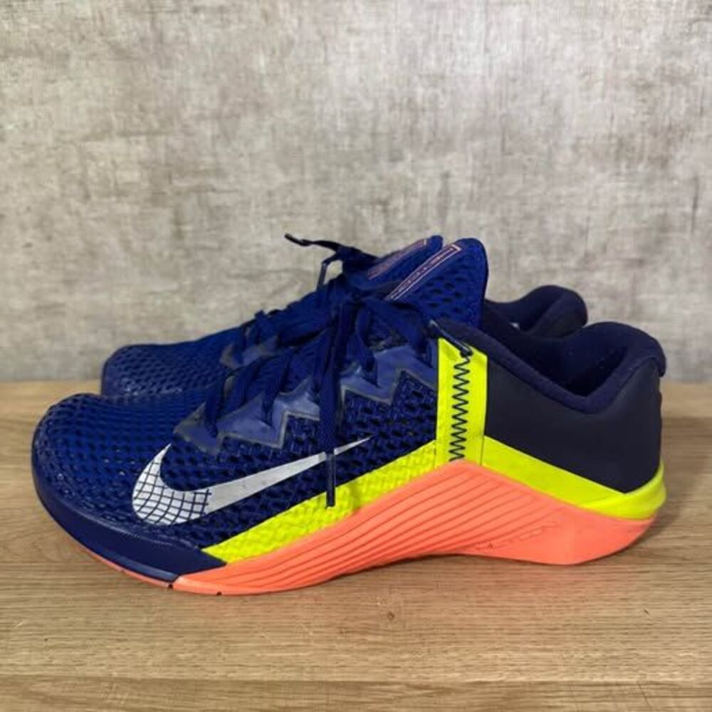 Nike Metcon 6 Deep Royal Blue Mango Cross Fit Shoes CK9388-400 Men’s Size 9.5